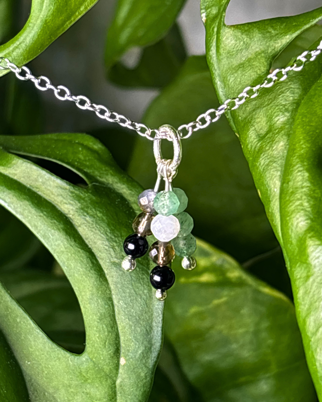 Aromantic Pride Triple Sparkle Necklace Charm