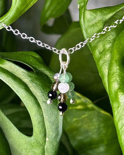 Aromantic Pride Triple Sparkle Necklace Charm