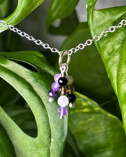 Stormy Triple Sparkle Necklace Charm