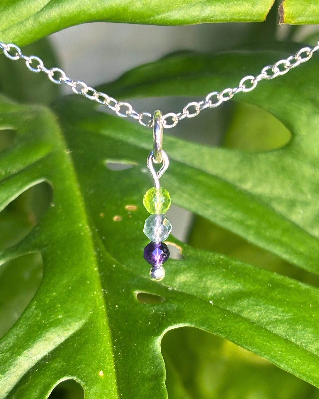 Fluorite Small Necklace Charm