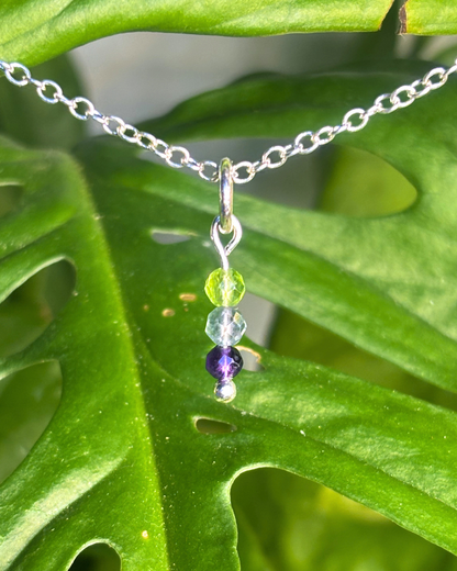 Fluorite Small Necklace Charm