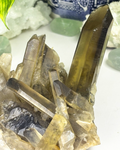 Large Smokey Quartz Cluster Specimen