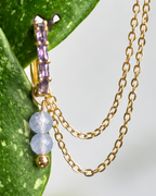 Blue Lace Agate Cordellia Earring Chain