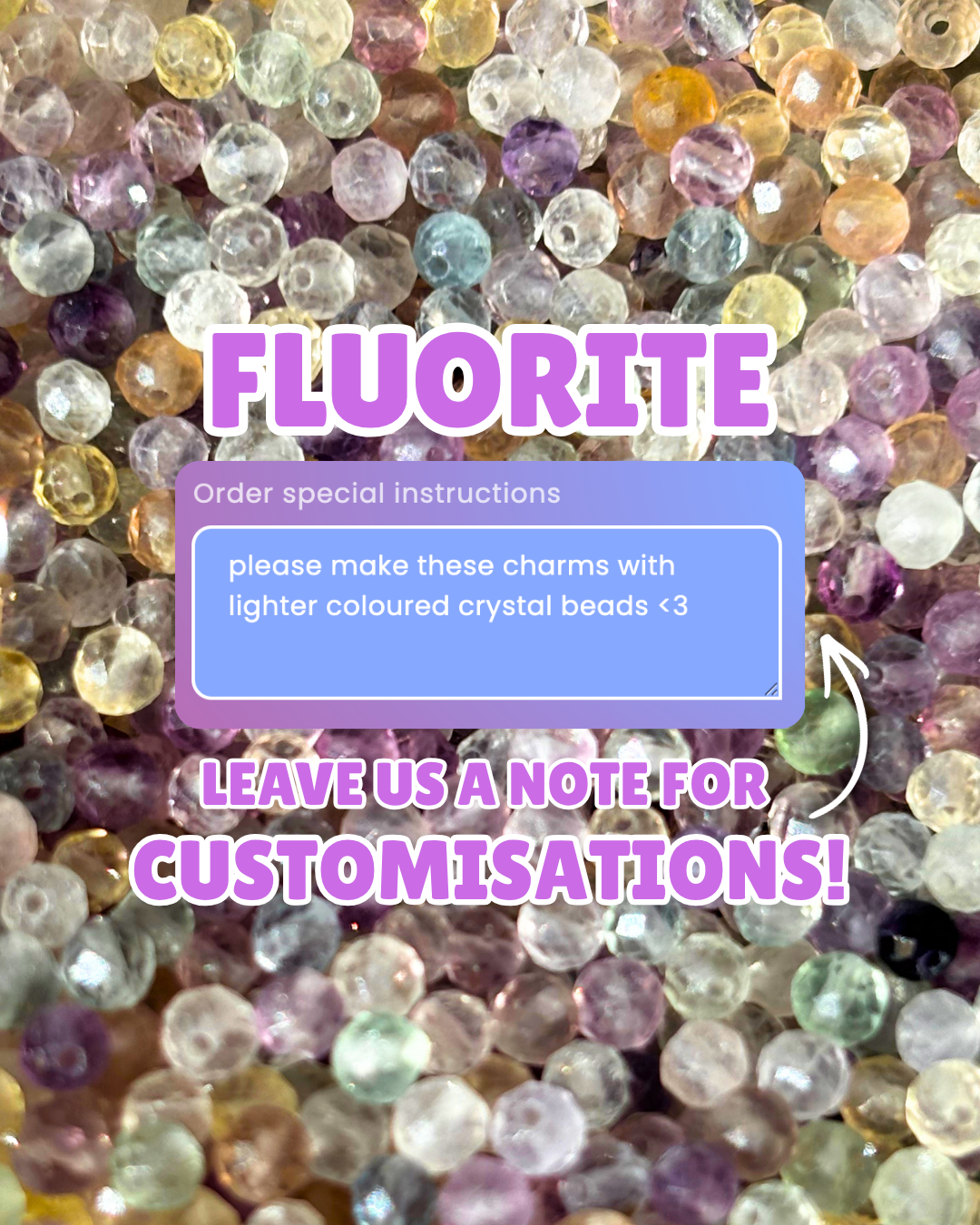 Fluorite Triple Dew Drop Charms PAIR