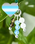 Blue Cotton Candy Double Sparkle Charm