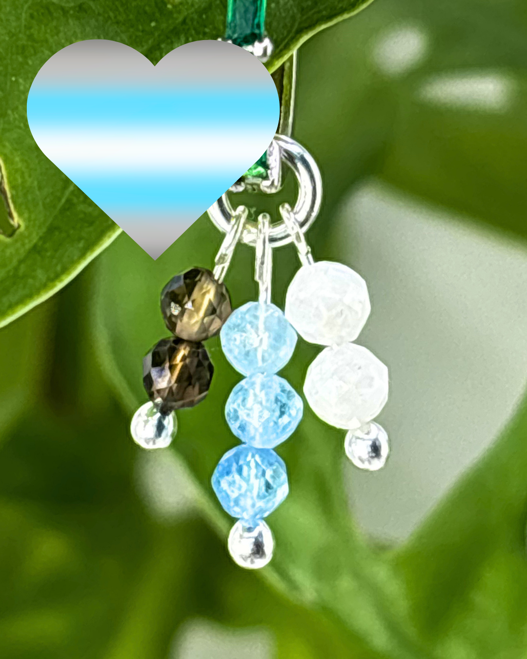 Blue Cotton Candy Double Sparkle Charm