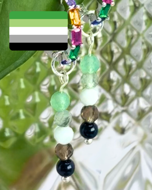Aromantic Pride Earring Charm