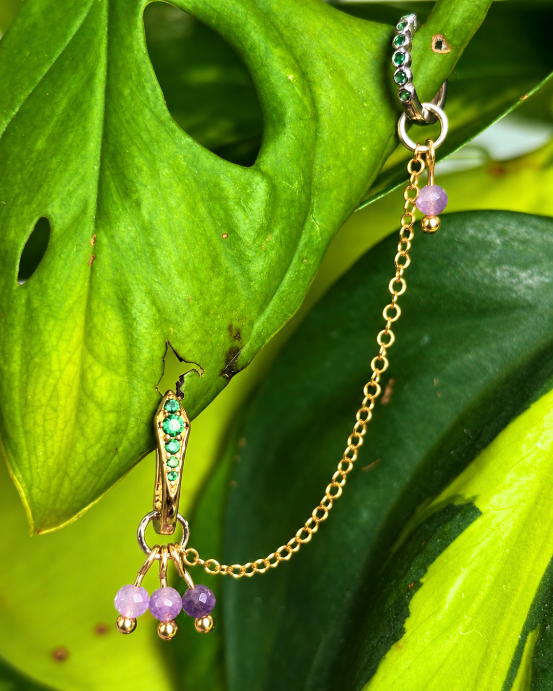 Lepidolite Grape Chain