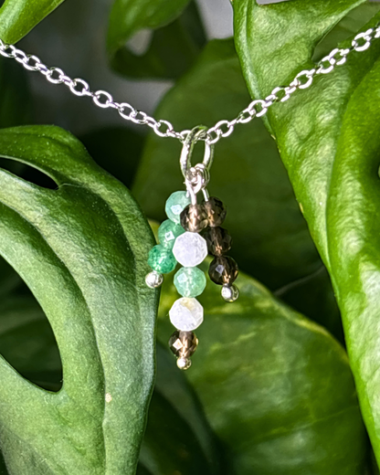 Forest Triple Sparkle Necklace Charm