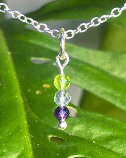 Fluorite Small Necklace Charm