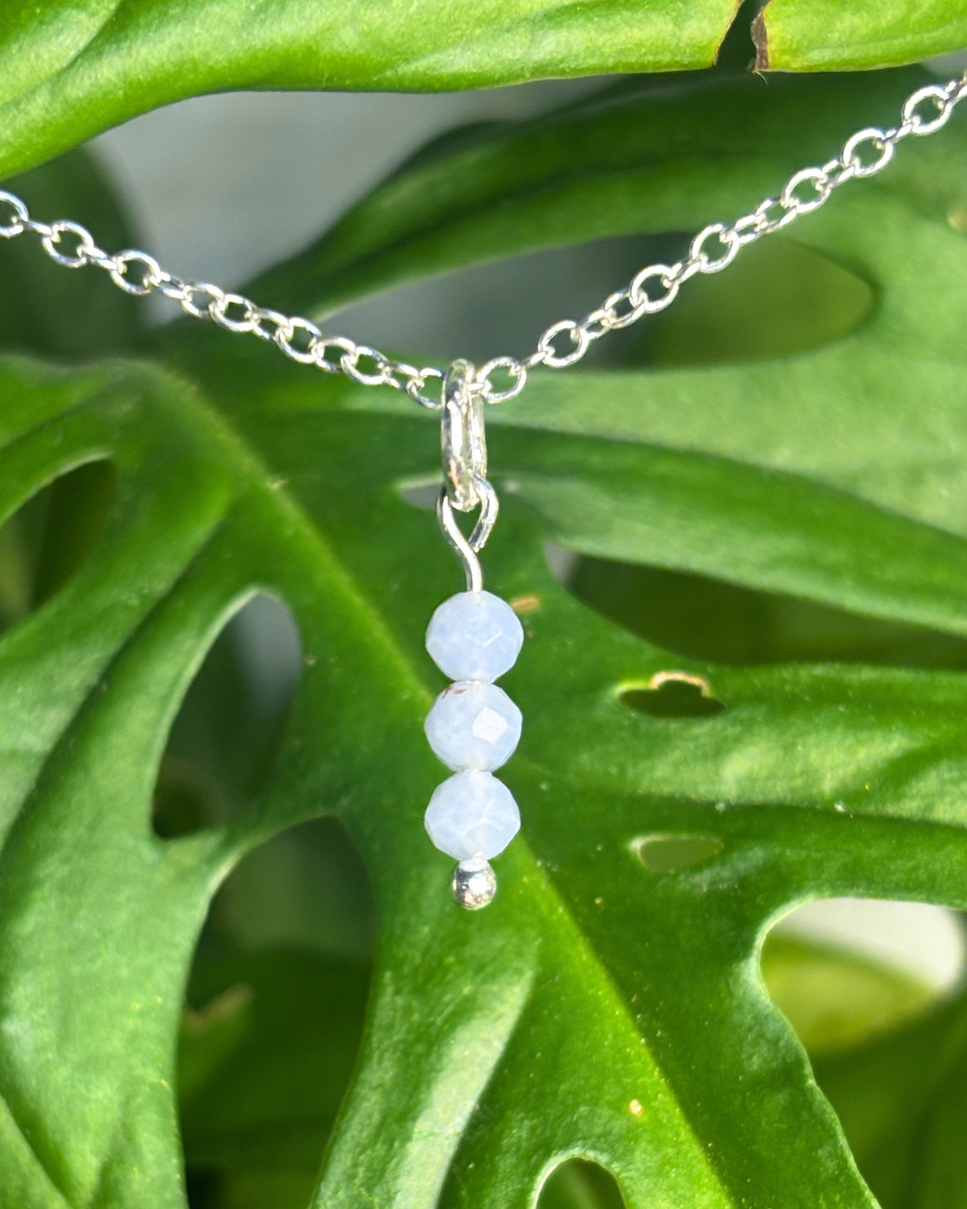 Angelite Small Necklace Charm