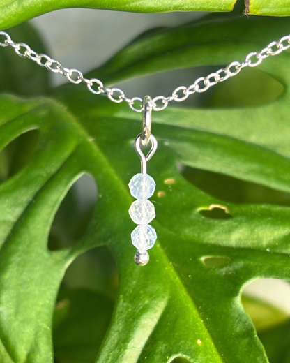 Aquamarine Small Necklace Charm