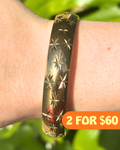 Gold Starry Night Chunky Vintage Inspired Bracelet 12mm