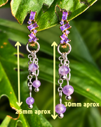Rhodonite Lily of the Valley Earring Charm
