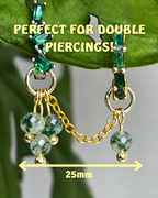 Moss Agate Emily Chain
