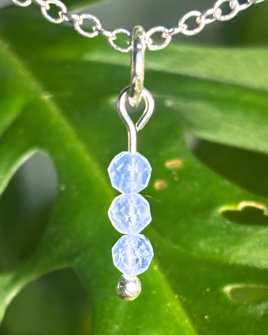 Aquamarine Small Necklace Charm