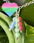 Spring Triple Sparkle Necklace Charm