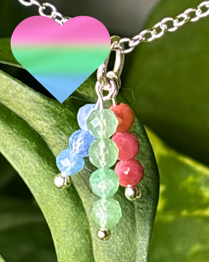 Spring Triple Sparkle Necklace Charm
