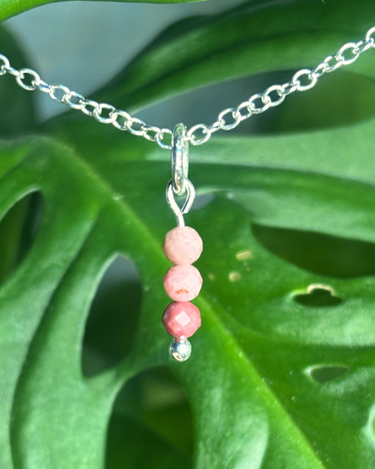 Rhodonite Small Necklace Charm