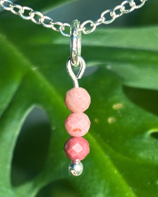 Rhodonite Small Necklace Charm