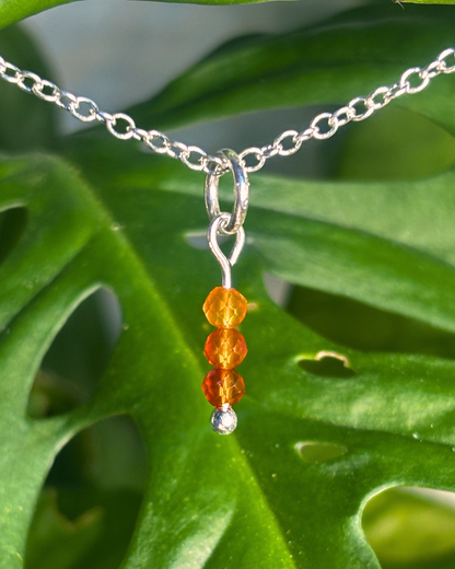 Carnelian Small Necklace Charm