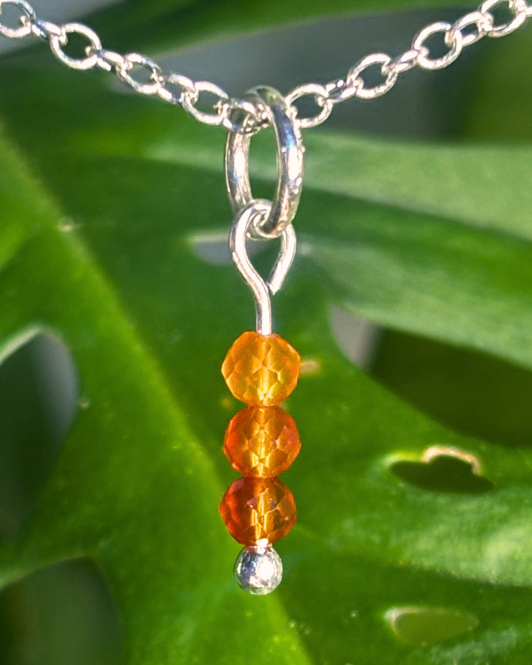 Carnelian Small Necklace Charm