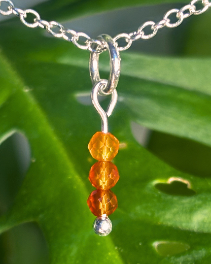 Carnelian Small Necklace Charm
