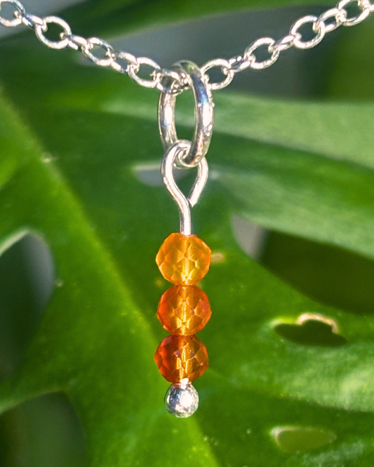 Carnelian Small Necklace Charm