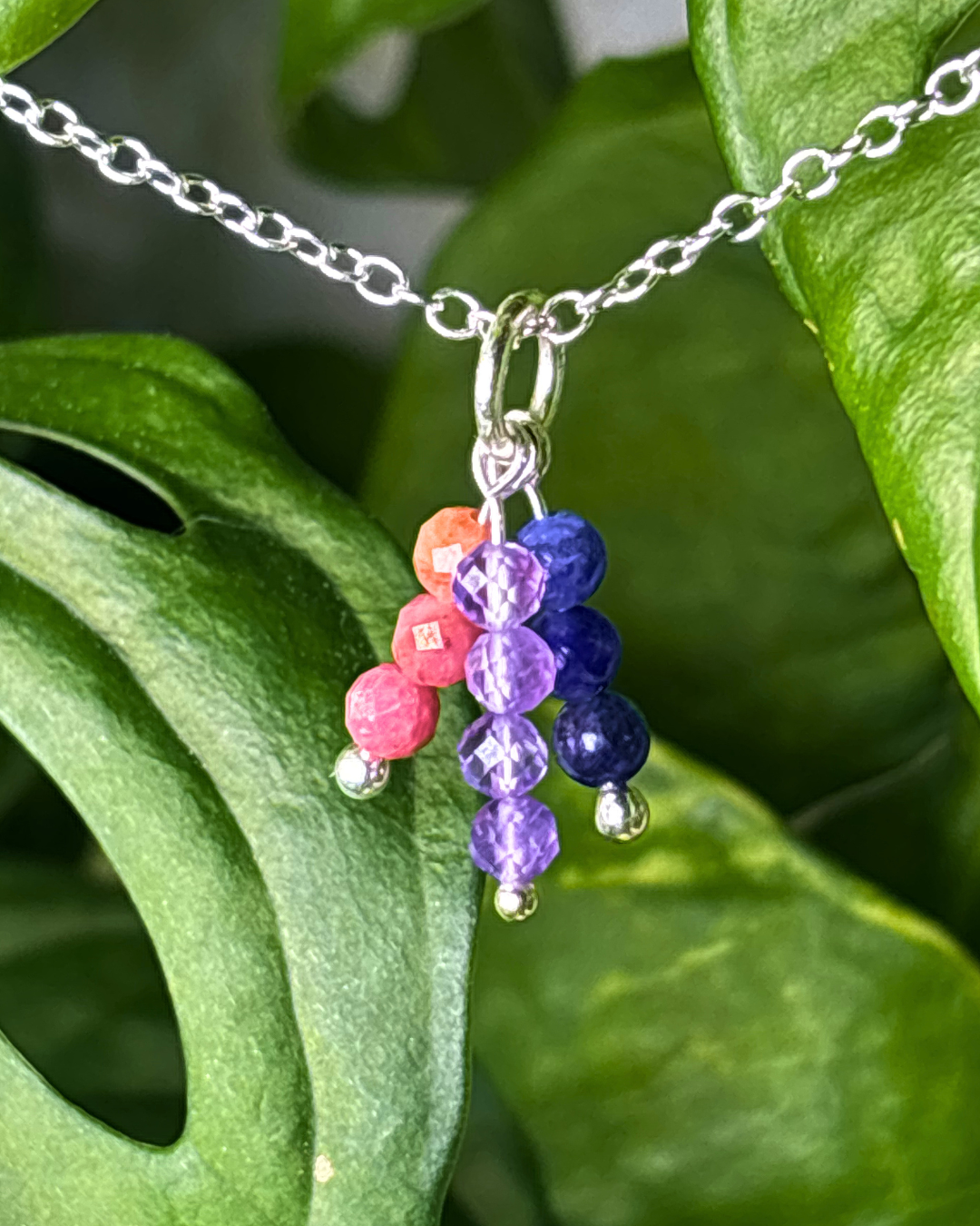 Sunset Triple Sparkle Necklace Charm