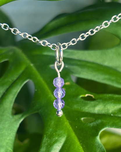 Amethyst Small Necklace Charm