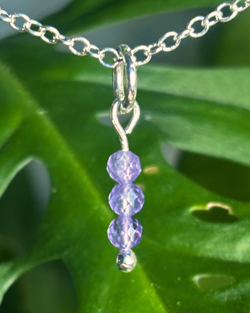 Amethyst Small Necklace Charm