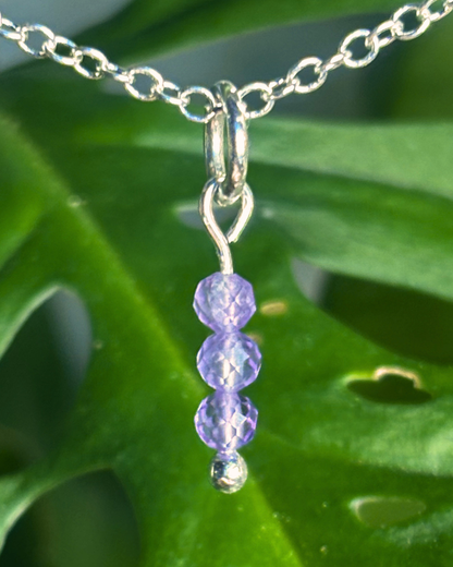 Amethyst Small Necklace Charm