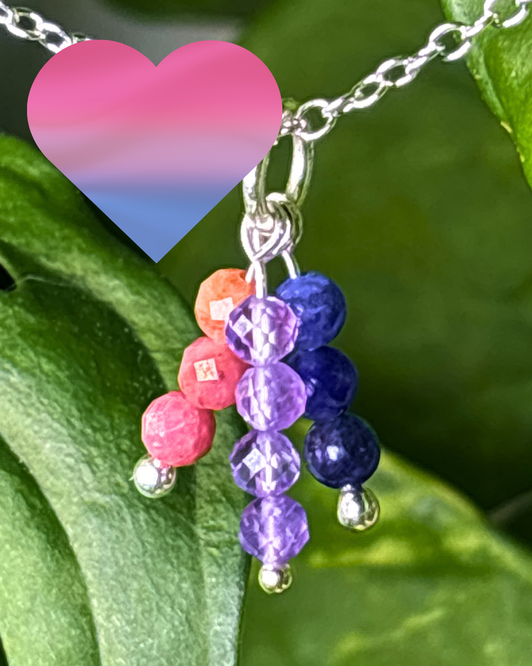 Sunset Triple Sparkle Necklace Charm