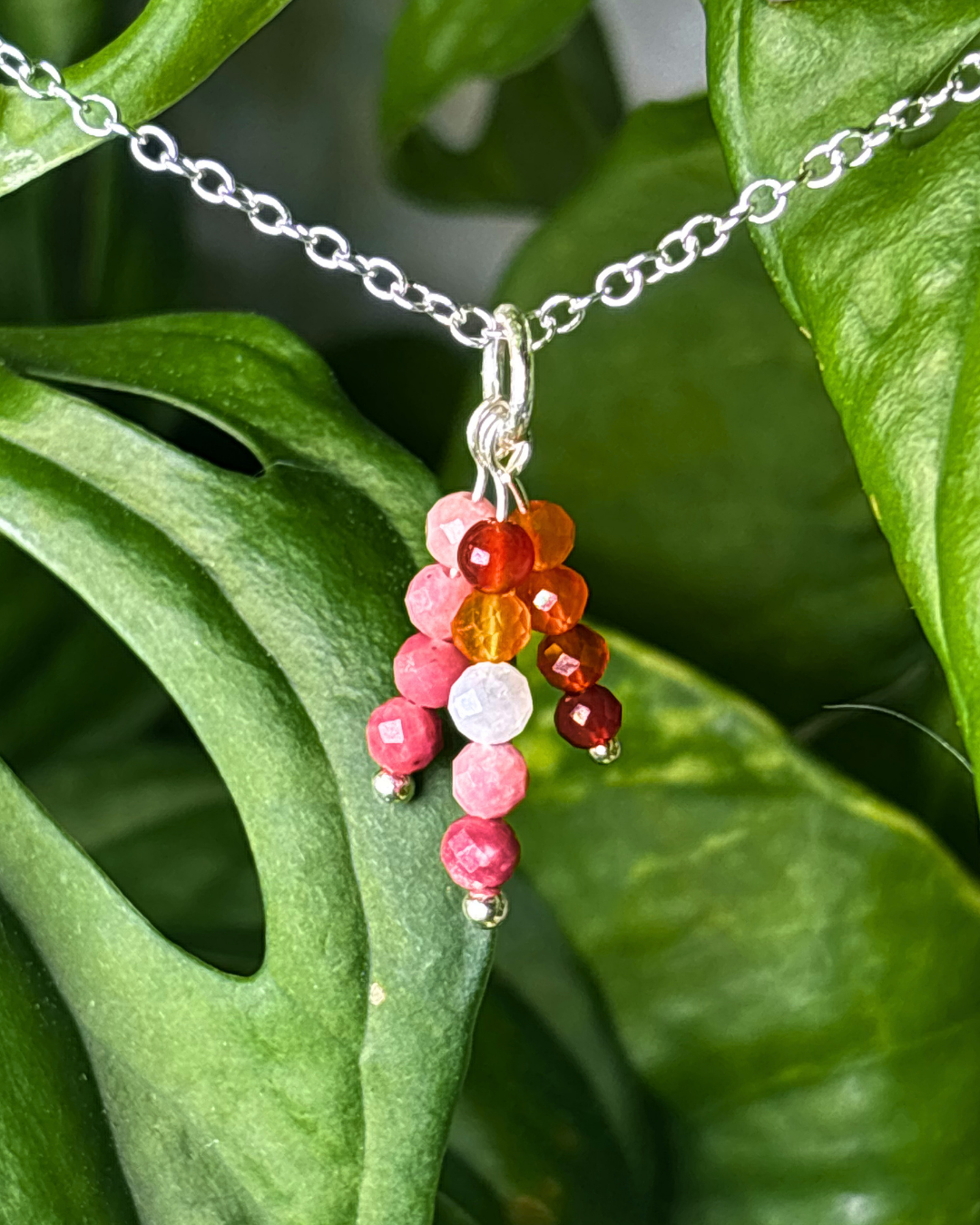 Sunrise Triple Sparkle Necklace Charm