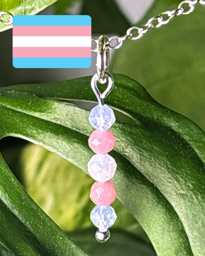 Transgender Pride Necklace Charm
