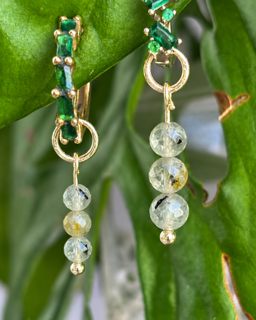 The Triple Dew Drop Earring Charm PAIR