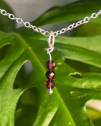 Garnet Small Necklace Charm