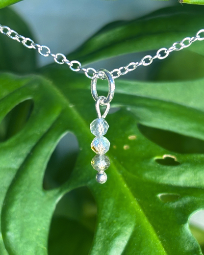 Labradorite Small Necklace Charm