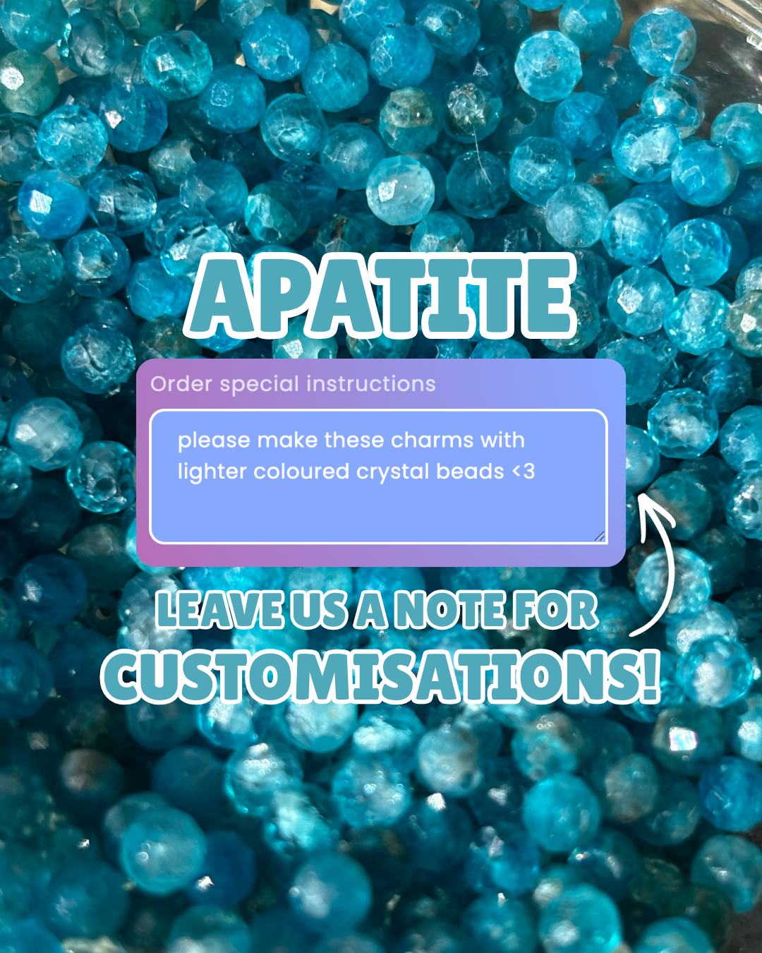Apatite Small Necklace Charm