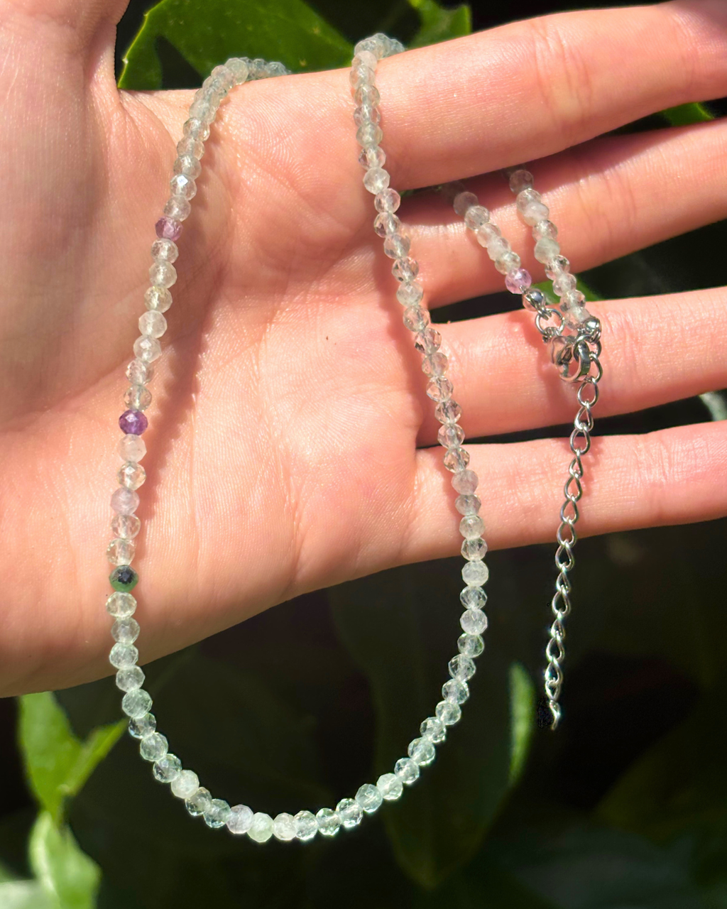 Fluorite Crystal Necklace