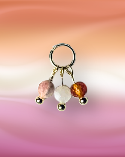 Lesbian Pride Grape Charm