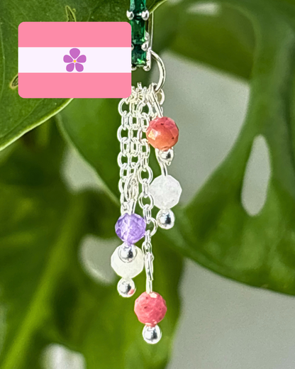 Sapphic Pride Lily of the Valley Charm