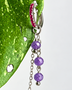 Amethyst Waterfall Earring Chain