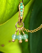 Green Aventurine Grape Chain