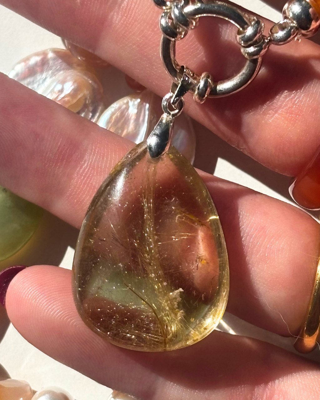 Golden Rutile Pendant #2