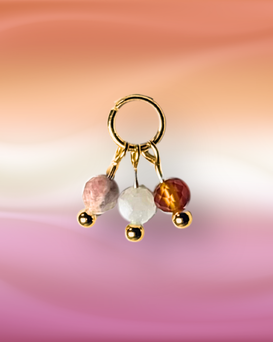 Sunrise Grape Crystal Earring Charm