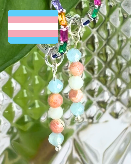 Transgender Pride Earring Charm