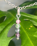 Fluorite Long Necklace Charm