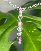 Fluorite Long Necklace Charm