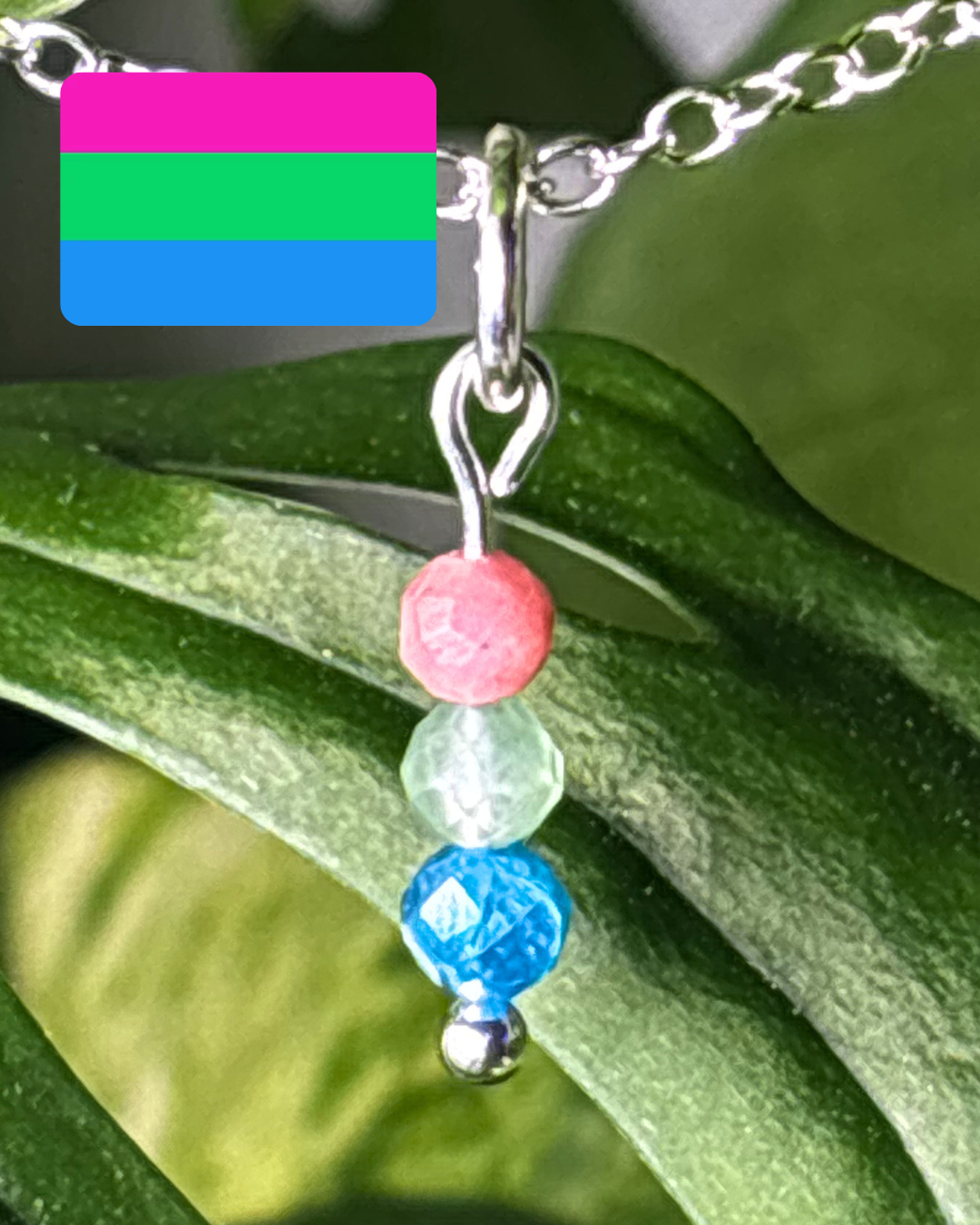 Polysexual Pride Necklace Charm